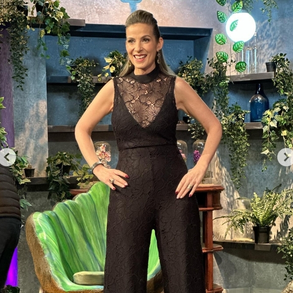 Zara Lace Jumpsuit Wide Black Size XS - Picture 10 of 15